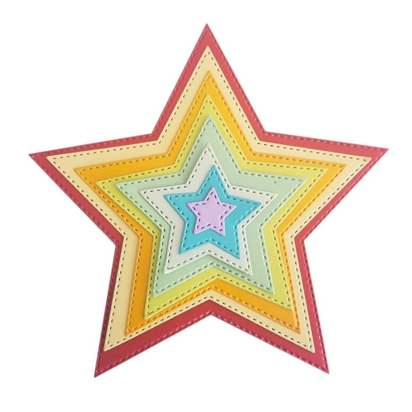 Stitched Stars Nesting Cutting & Embossing Dies