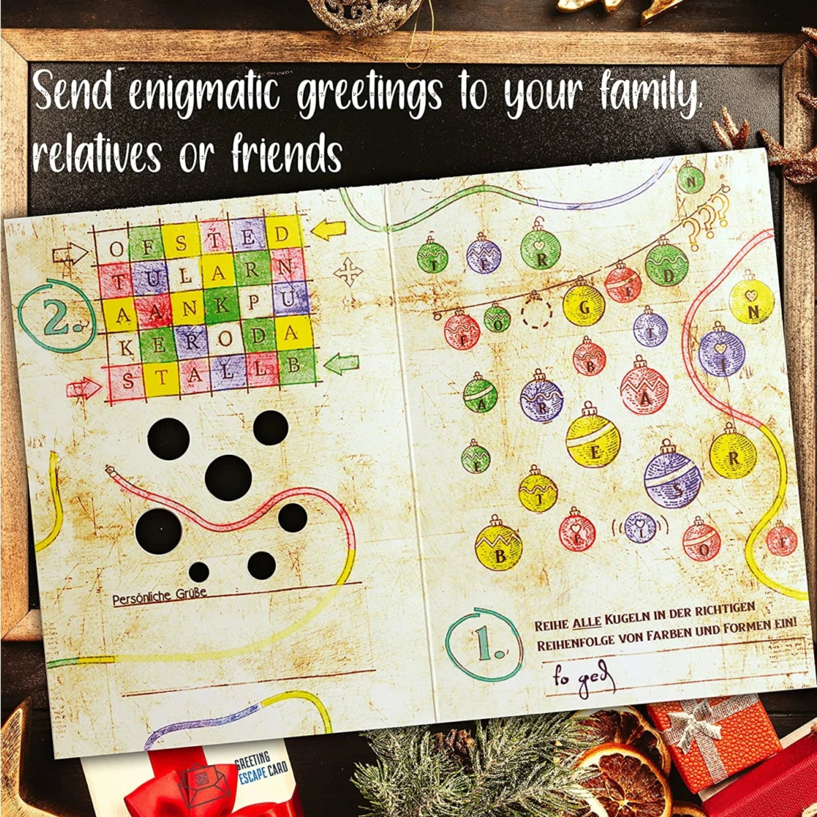 Merry Christmas Escape Greeting Card (EN) - iDventure