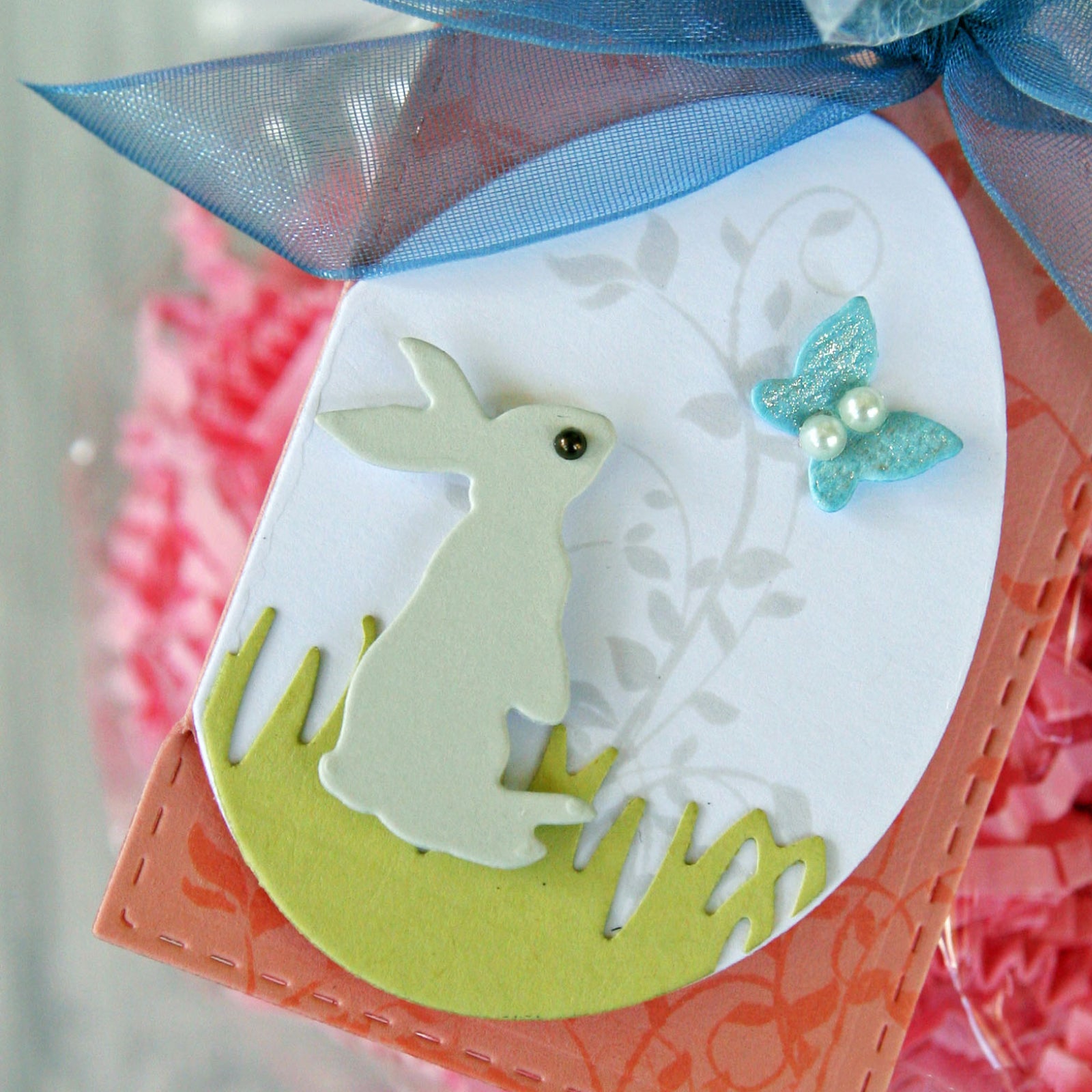 Egg Fold Over Stitched Tag Cutting Dies