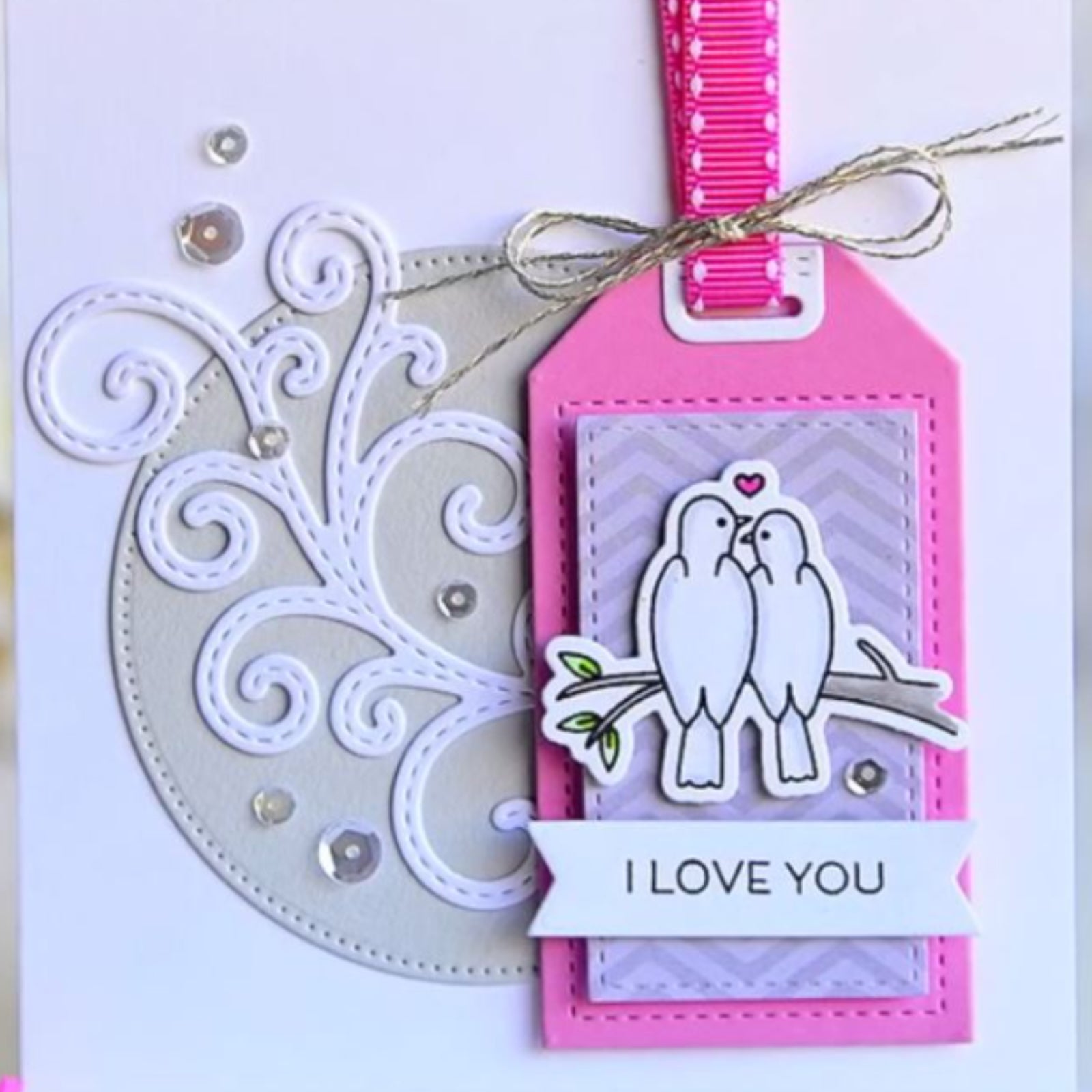 Love is in the Air Stitched Tags Cutting & Embossing Dies