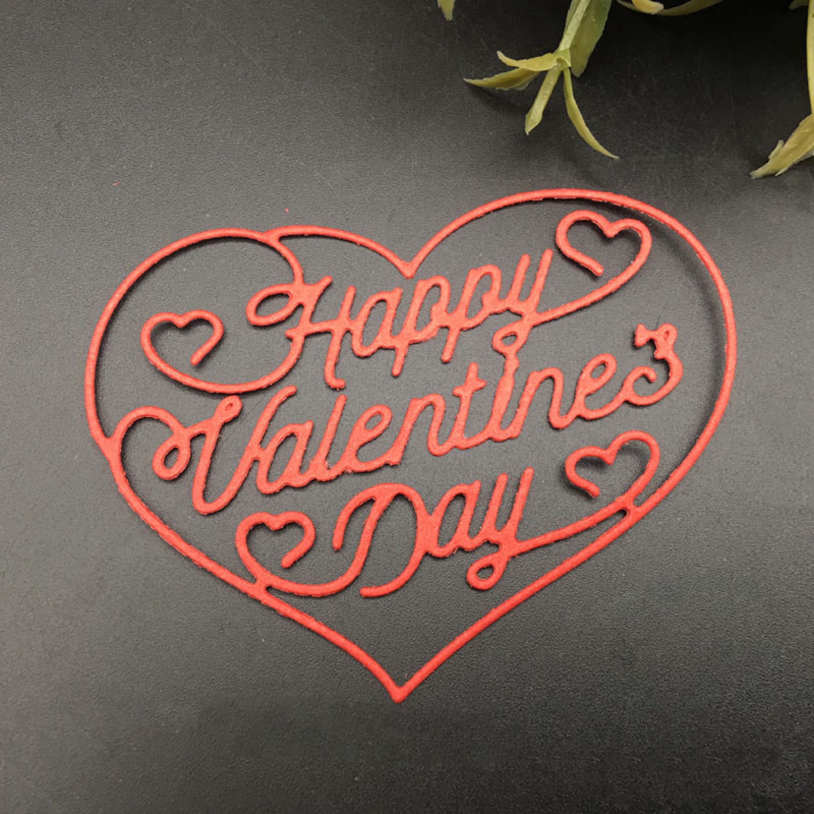 Happy Valentine’s Day Heart Frame Sentiment Cutting Die