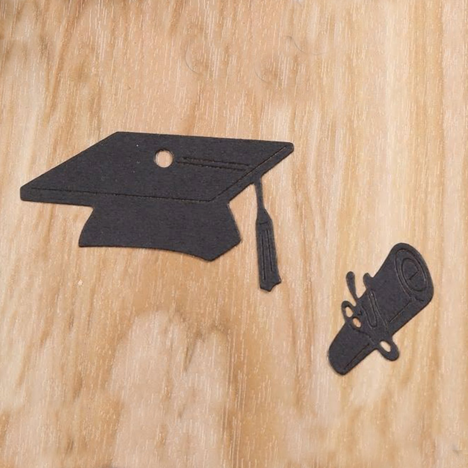 Graduation Cap with Diploma Cutting and Embossing Dies
