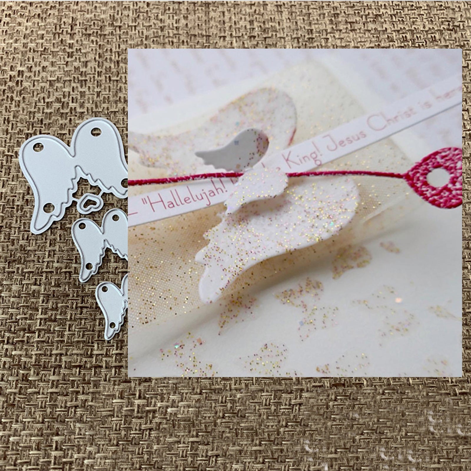Angel Wings with Heart Cutting Dies – 4 Sizes