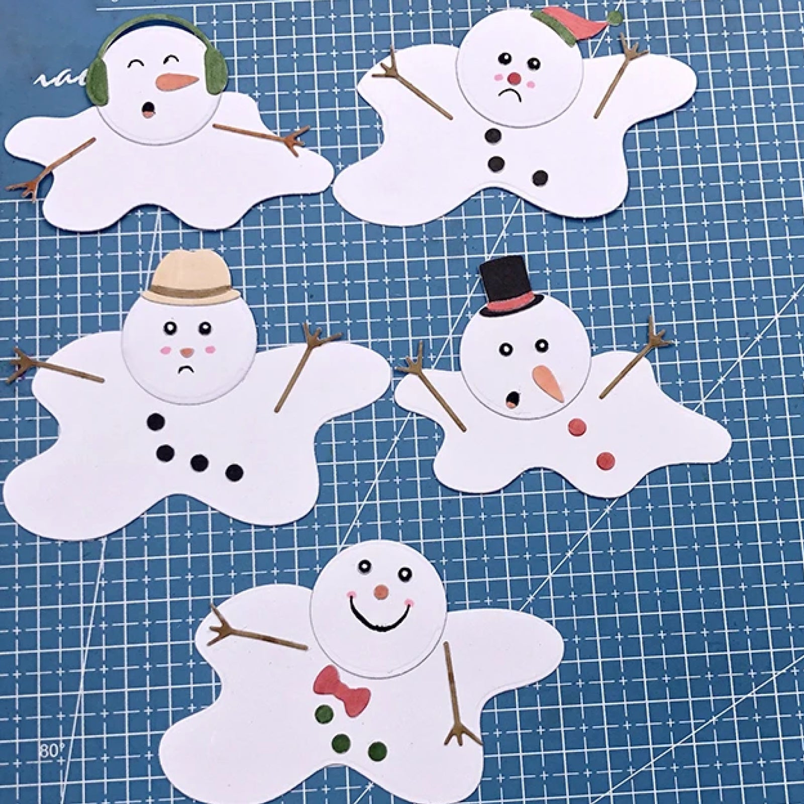 Melting Snowmen Cutting & Embossing Dies