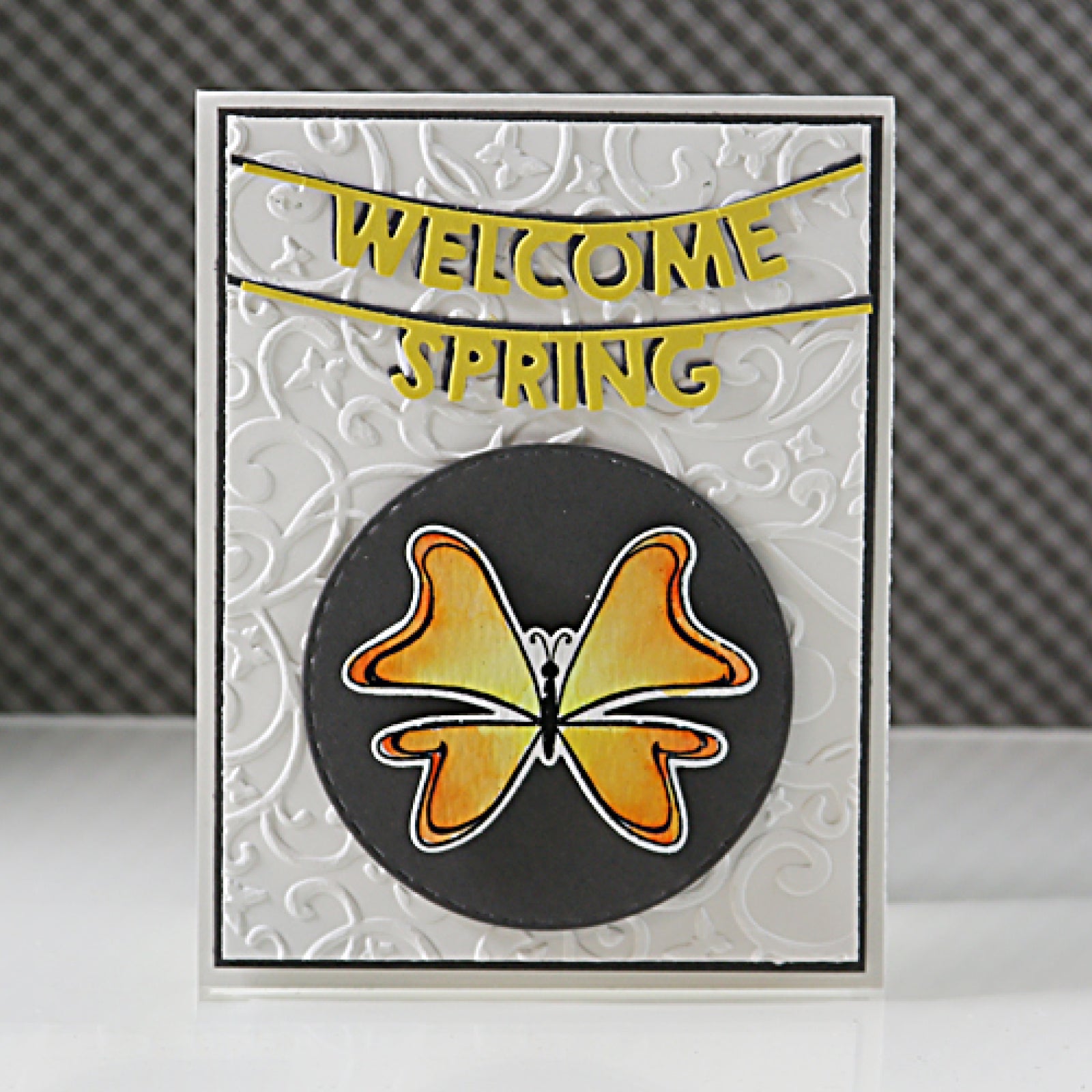 Welcome Spring Sentiment Banners Cutting Dies