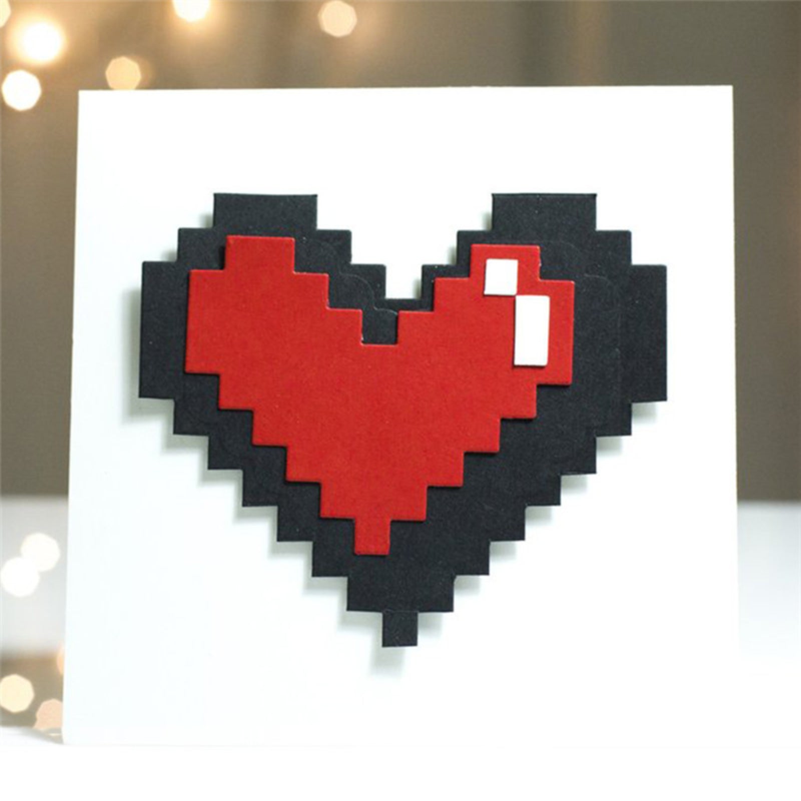 Pixelated Pop-Up Heart Cutting Dies