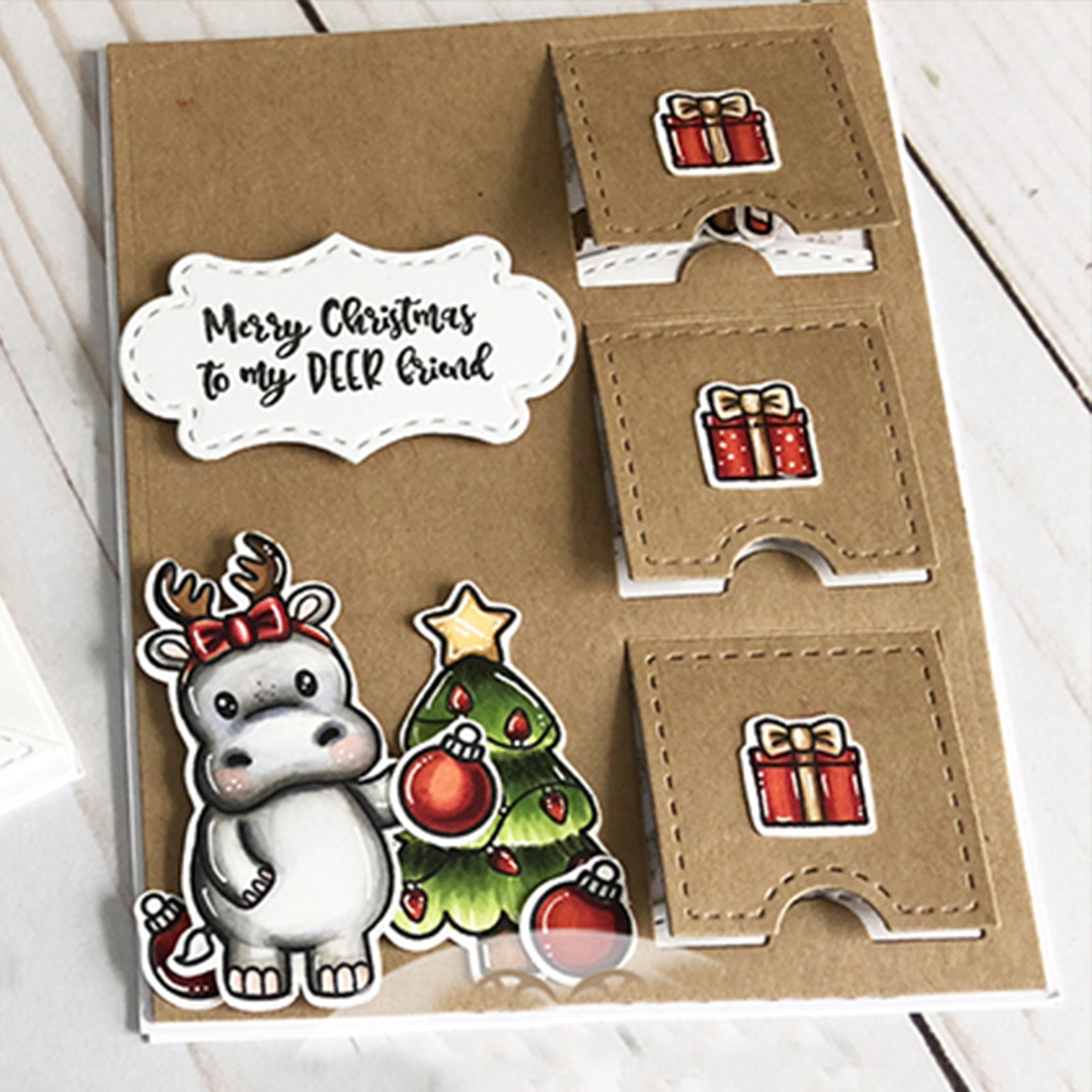 Pop Up / Lift the Flap or Gift Tag Stitched Cutting Die Set