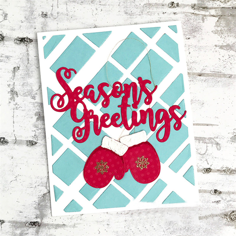 Winter Mittens / Gloves Cutting & Embossing Dies - Make your own Confetti Shaker