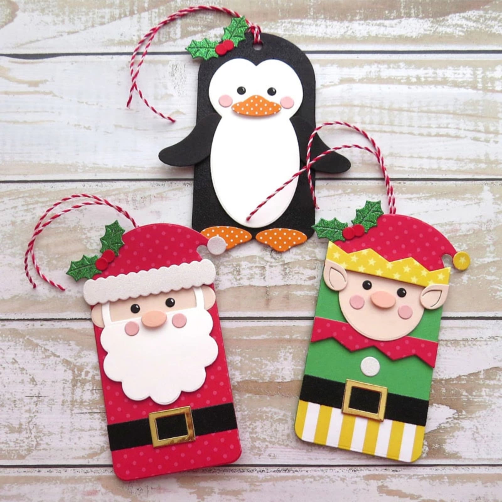 Christmas Characters w Gift Card Holder / Tag Mega Cutting Dies Set
