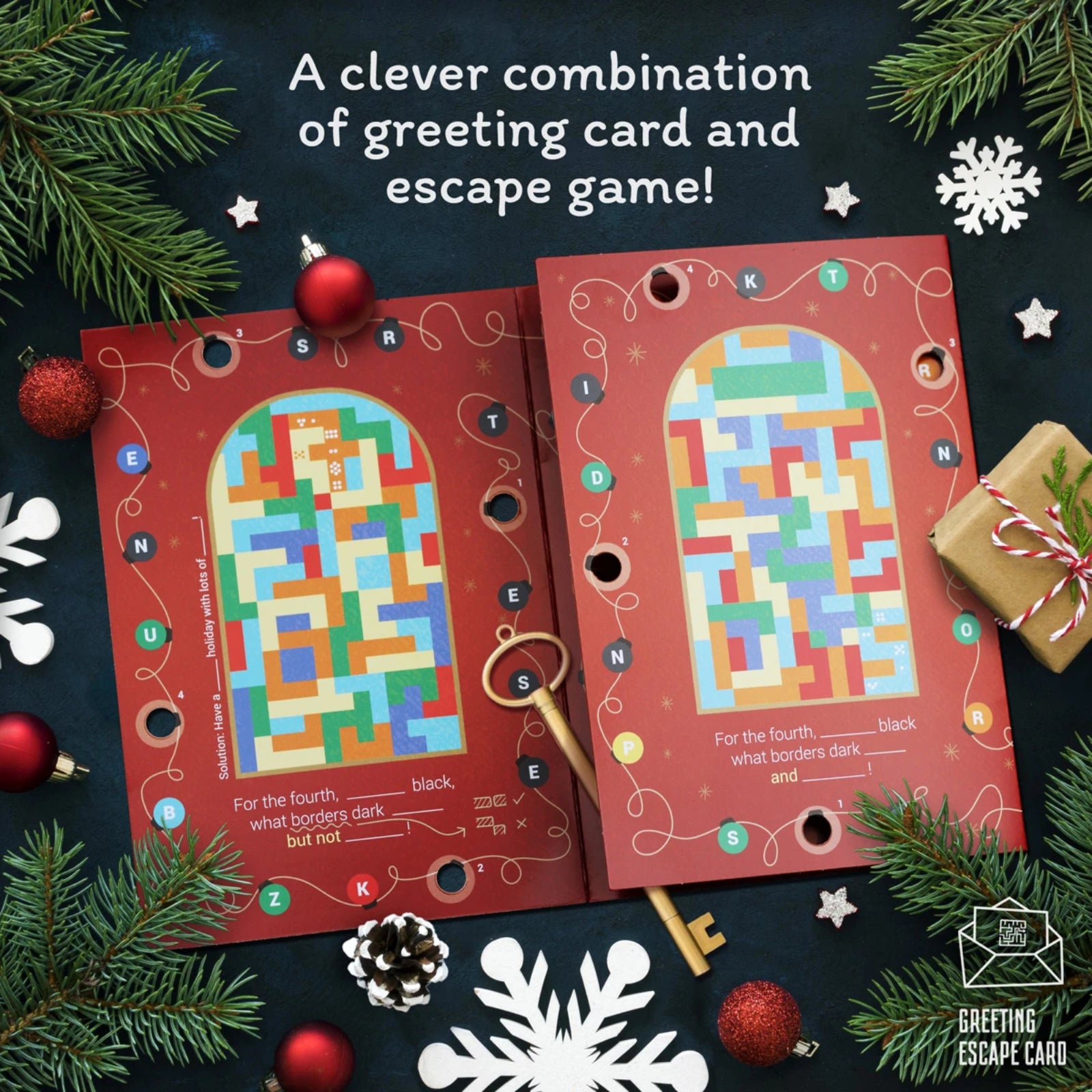 Merry Christmas (2022) Escape Greeting Card (EN) - iDventure