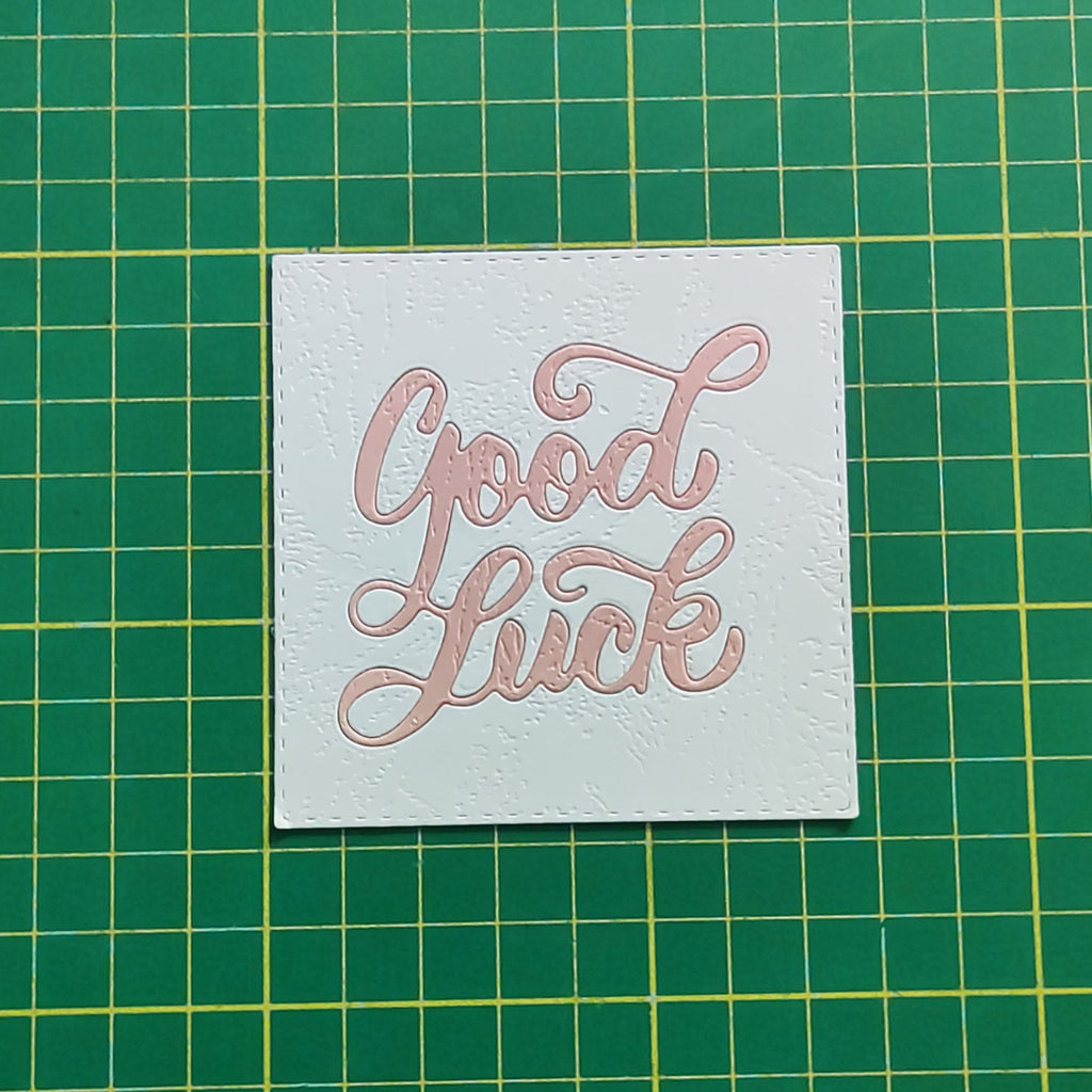 Goodluck Script Good Luck Script Sentiment Words Cutting Die