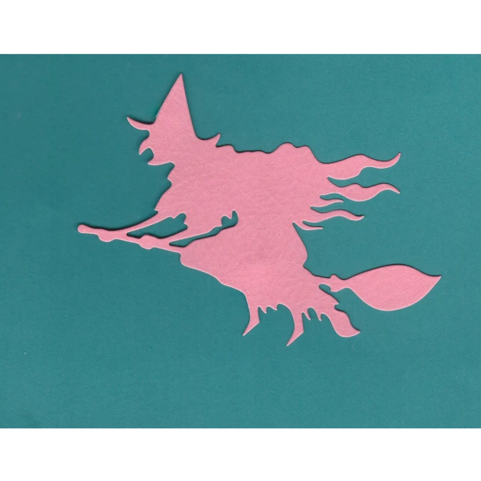 Large Flying Witch on Broom Cutting & Embossing Die