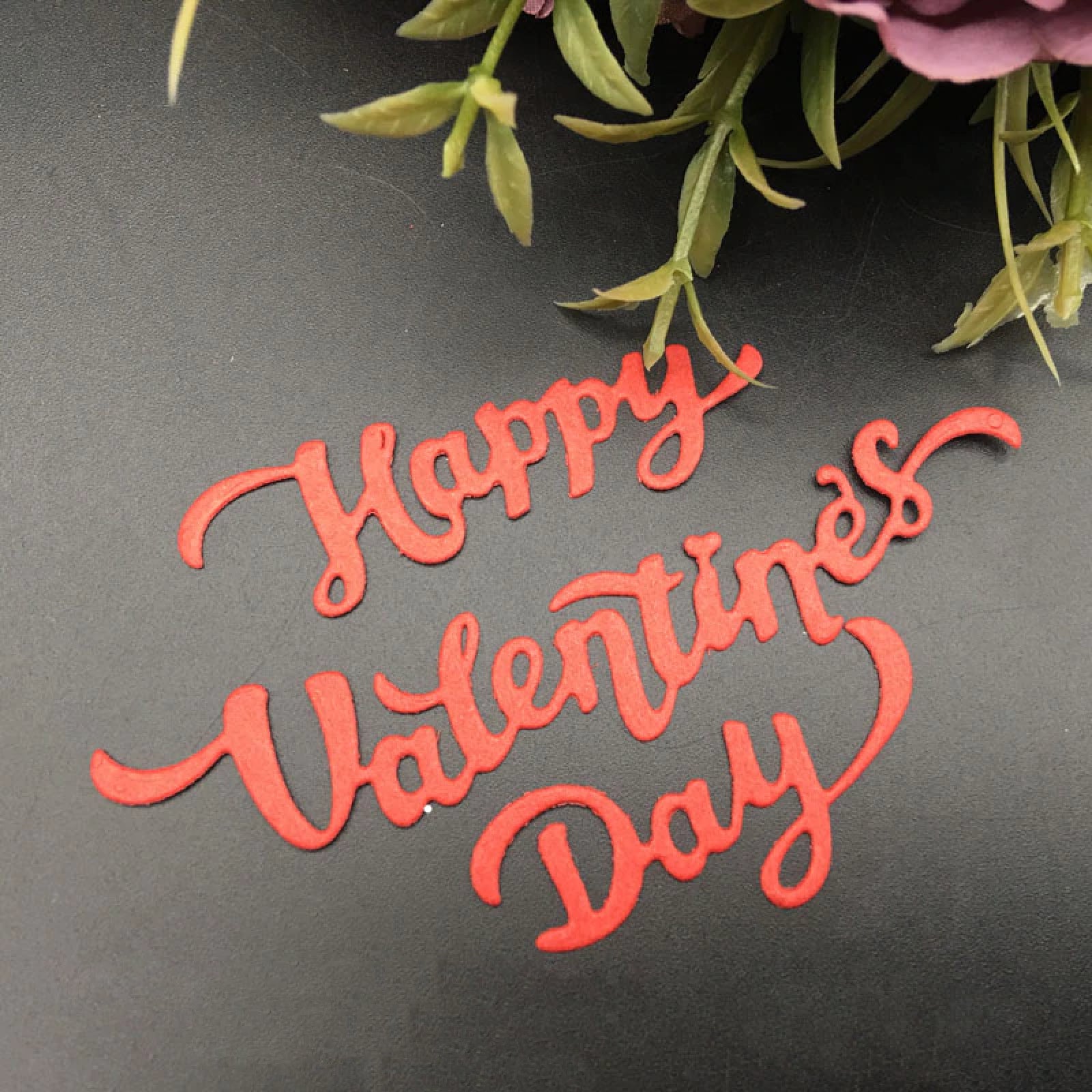 Happy Valentine’s Day Sentiment Words Cutting Die