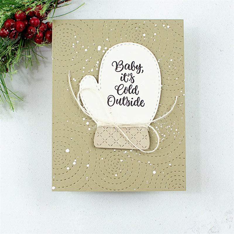 Winter Mittens / Gloves Cutting & Embossing Dies - Make your own Confetti Shaker