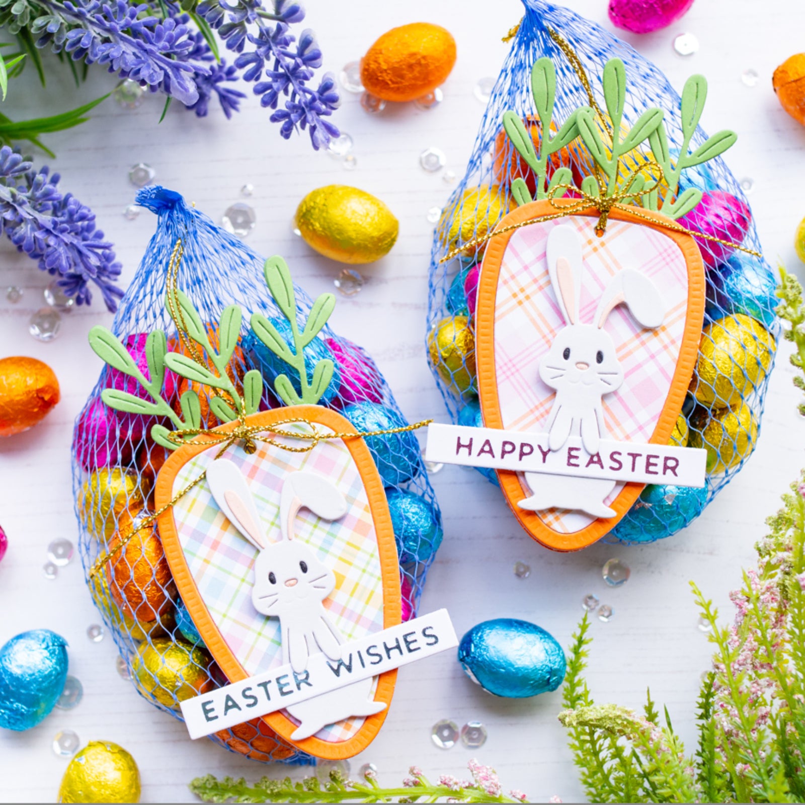 What’s Up? Bunny Duo w Carrot Frame Cutting Dies