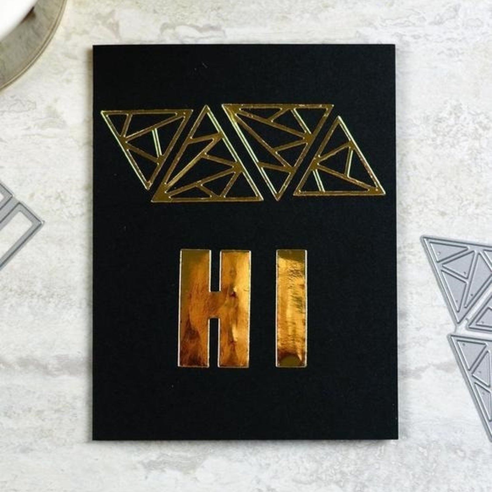 Stained Glass Triangles Cutting Dies Set