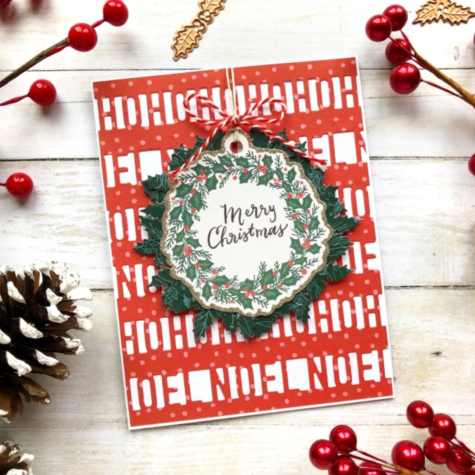 Repeating Christmas Sentiment Borders Cutting & Embossing Dies