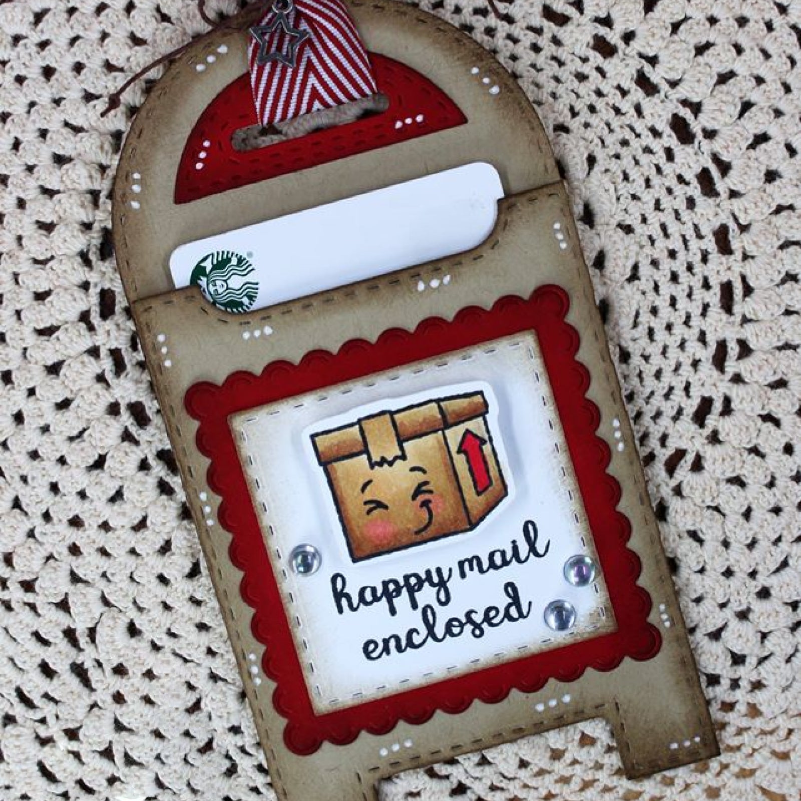 Stitched Mailbox Pocket Tag Cutting & Embossing Dies