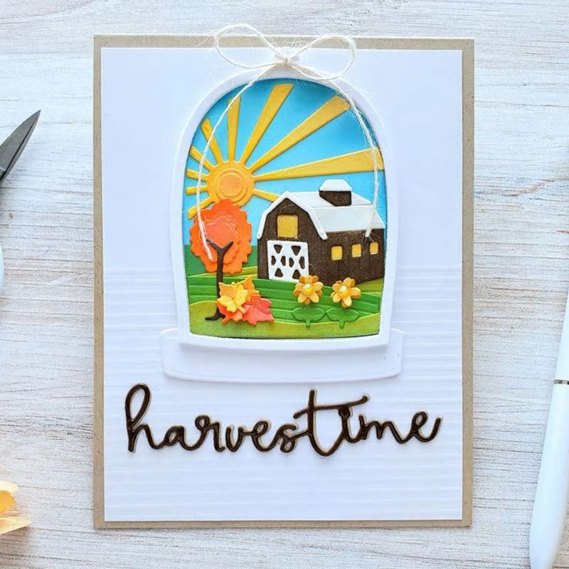 Harvest Time Scene Builder Cutting & Embossing Dies