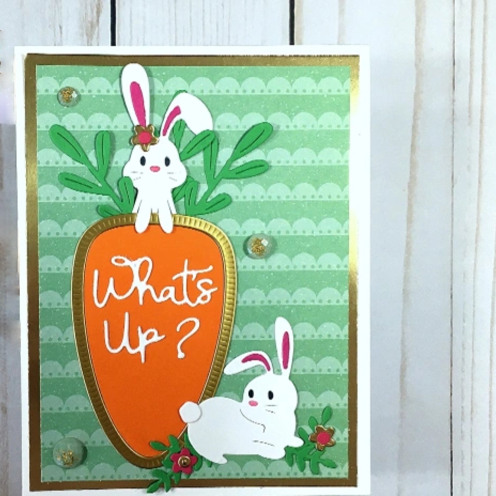 What’s Up? Bunny Duo w Carrot Frame Cutting Dies