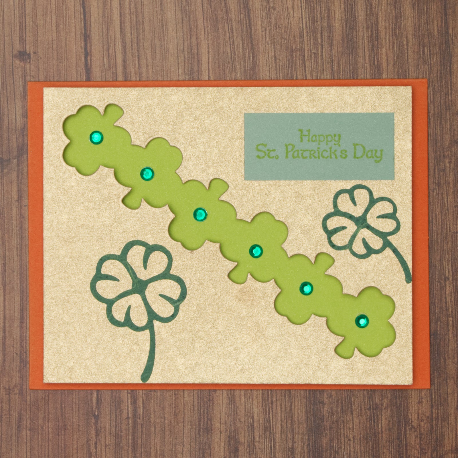 Shamrocks Clover Outline Border Cutting Die