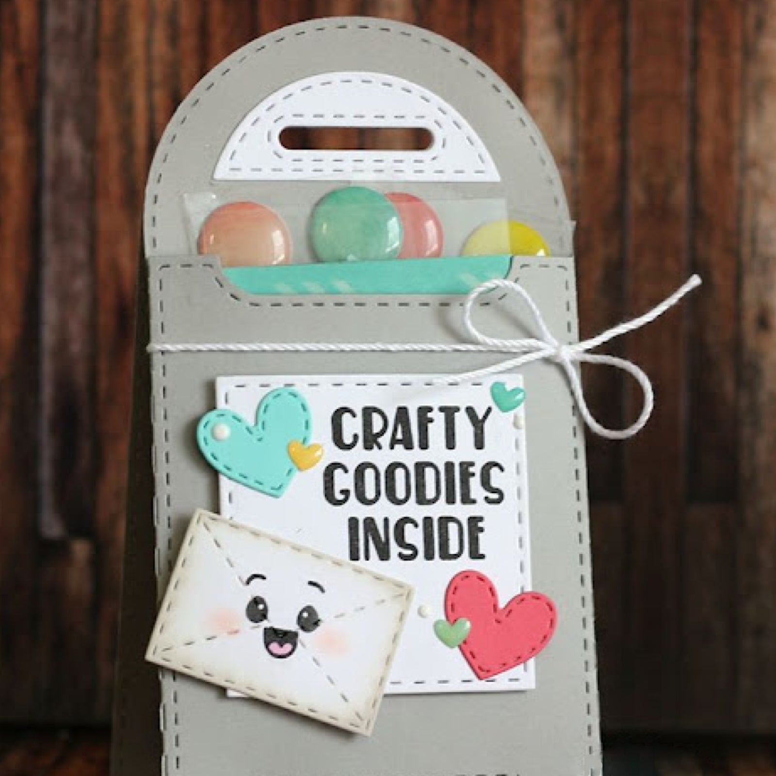 Stitched Mailbox Pocket Tag Cutting & Embossing Dies