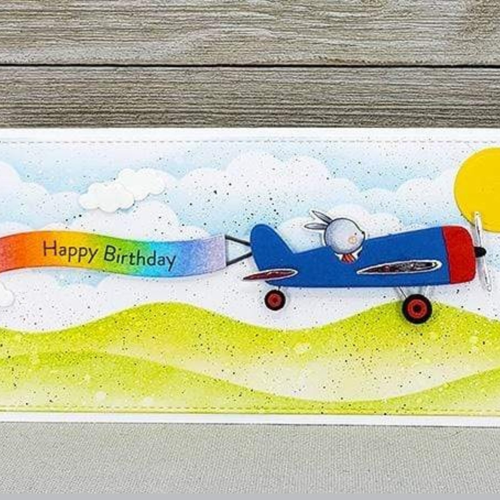 Build a Plane w Clouds Cutting & Embossing Dies