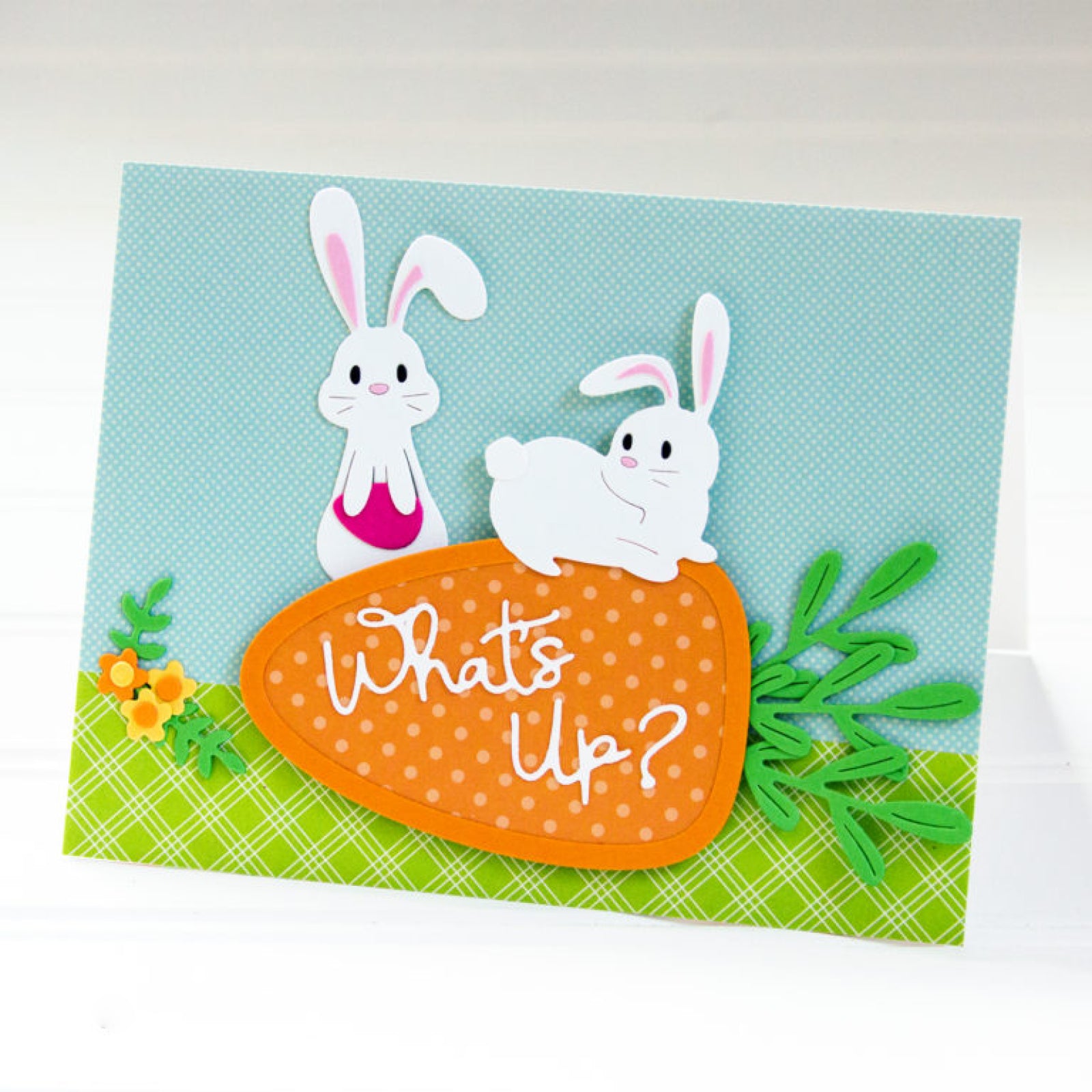 What’s Up? Bunny Duo w Carrot Frame Cutting Dies