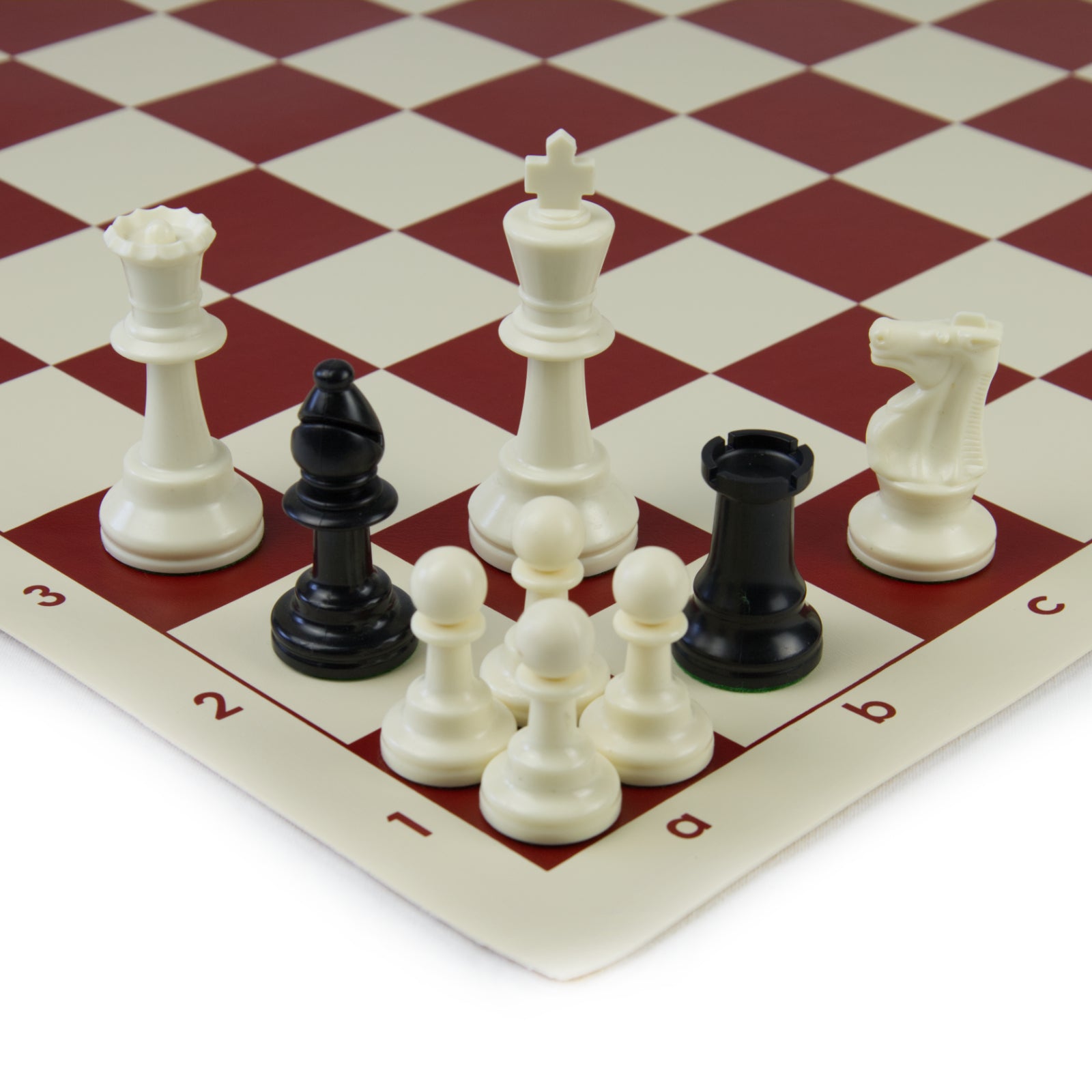 20" Tournament Vinyl Chess Board - Red